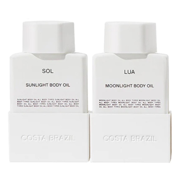 Costa Brazil - Lua Moonlight Oil & SOL Sunlight Oil & zip bag | NWOT | Body Oil - Picture 1 of 14